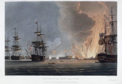 Battle of the Nile, August 1798 by Thomas Whitcombe